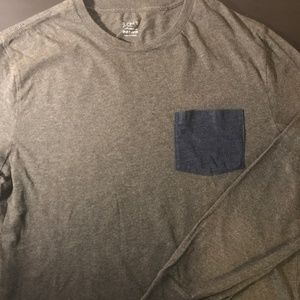 J. Crew Long Sleeve Pocket T Shirt